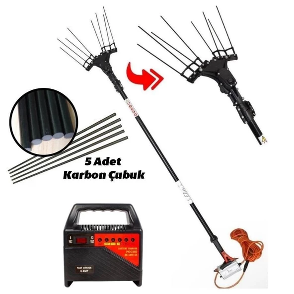 Elia Sensörlü Zeytin Hasat Makinası + Akü Şarj Cihazı