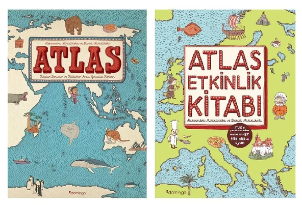 Atlas + Atlas Etkinlik Kitabı 2 Kitap ALEKSANDRA MIZIELINSKA