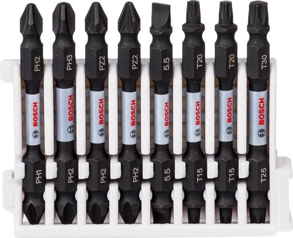 Bosch - Impact Control Serisi Çift Taraflı Vidalama Ucu 8'li Set *65MM