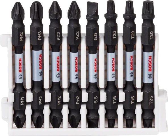 Bosch - Impact Control Serisi Çift Taraflı Vidalama Ucu 8'li Set *65MM - 3