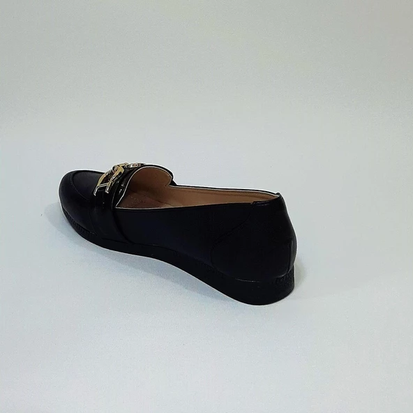 Fiyra sdf612 Tokalı Fiyonk Siyah Kaymaz Bayan Babet - 10