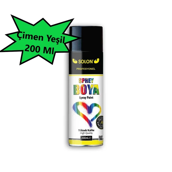 5 Adet Çimen Yeşil Sprey Boya 200 ml - 2