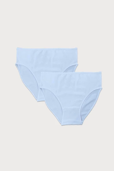 Malabadi 187 2'Li Paket Kadın Modal Ara Bel Dar Kalıp İz Yapmayan Slip & Külot - Resim 10