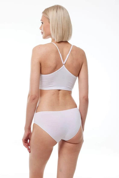 Malabadi 187 6'Lı Paket Kadın Modal Ara Bel Dar Kalıp İz Yapmayan Slip & Külot - Resim 9