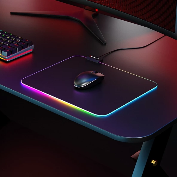 Rampage Blitz RGB M MP-23 RGB Siyah Gaming Mouse Pad - 4