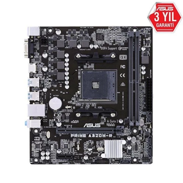 Asus Prime A320M-R-SI mATX DDR4 AM4 Anakart - Resim 2