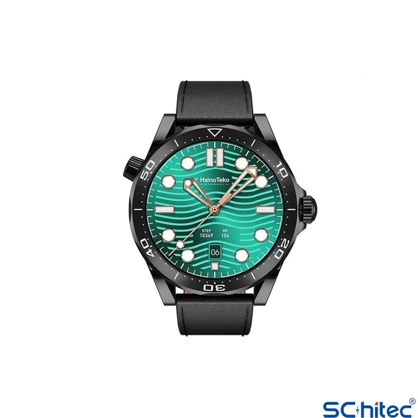 ScHitec RW48 Amoled Ekran Android İos HarmonyOs Uyumlu 3 Kordonlu Akıllı Saat Siyah - 3