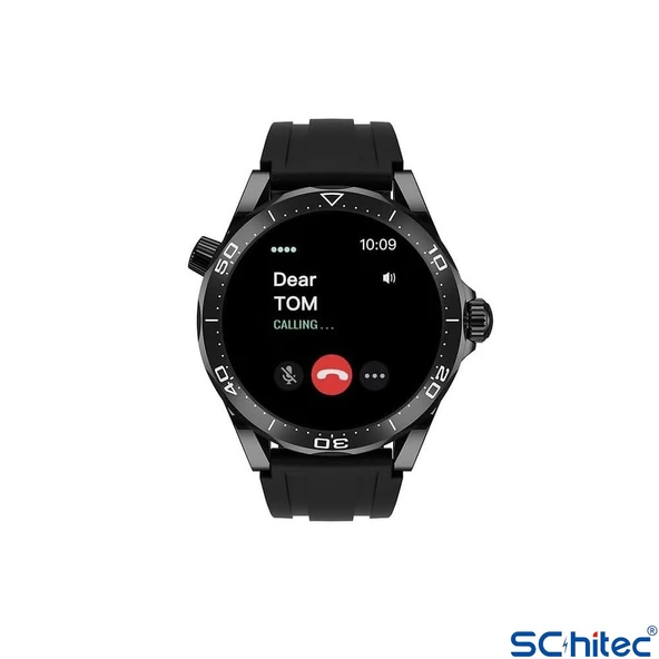 ScHitec RW48 Amoled Ekran Android İos HarmonyOs Uyumlu 3 Kordonlu Akıllı Saat Siyah - 2