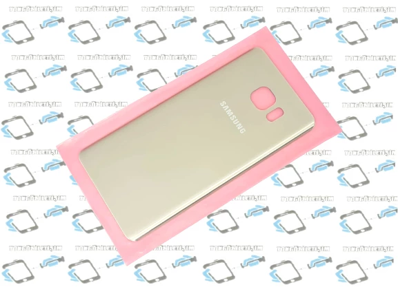 Samsung Galaxy NOTE 5 Arka Pil Batarya Kapağı (CAM) GOLD