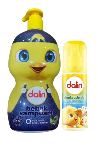 Dalin Yenidoğan Erkek Bebek Şampuan 500ml + Kolonya 150ml 2 Li Set