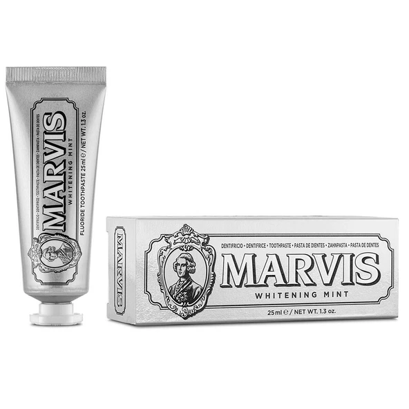 Marvis Whitening Mint Beyazlatıcı Florürlü Diş Macunu 25 ml ürün görseli 1