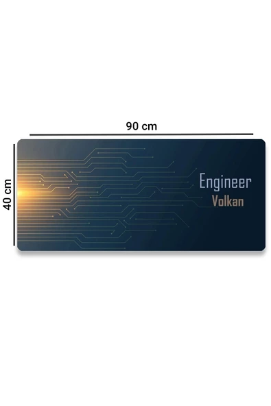 SonicTouch UltraGrand Kişiye, İsme Özel Engineer Xxl Mühendis Klavye Mouse Pad 40x90Cm - 2