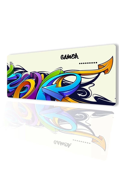 SonicTouch UltraGrand Kişiye, İsme Özel Gamer Xxl Oyuncu Klavye Mouse Pad 40x90Cm