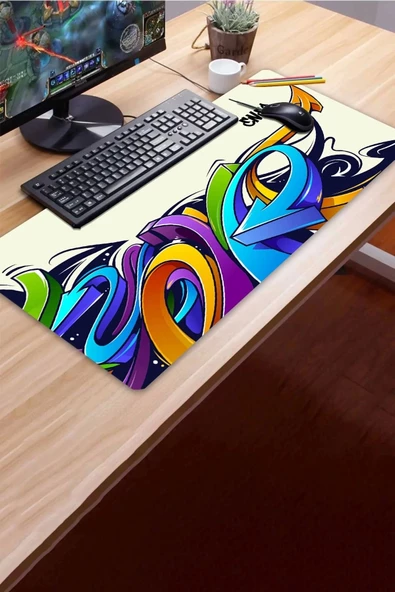 SonicTouch UltraGrand Kişiye, İsme Özel Gamer Xxl Oyuncu Klavye Mouse Pad 40x90Cm - 3