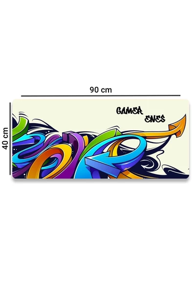 SonicTouch UltraGrand Kişiye, İsme Özel Gamer Xxl Oyuncu Klavye Mouse Pad 40x90Cm - 2