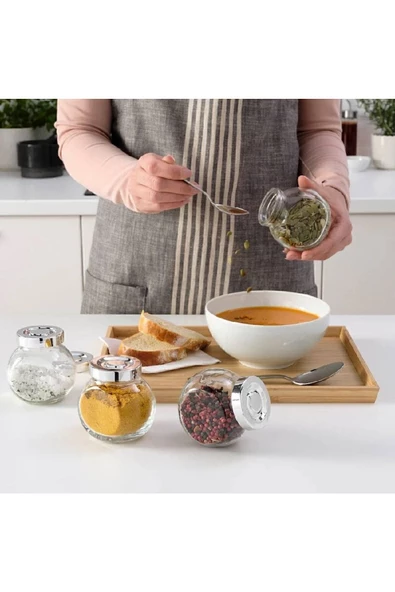 Rajtan Baharatlık Cam Kavanoz 4'lü Set ( 15 Cl ) - 3