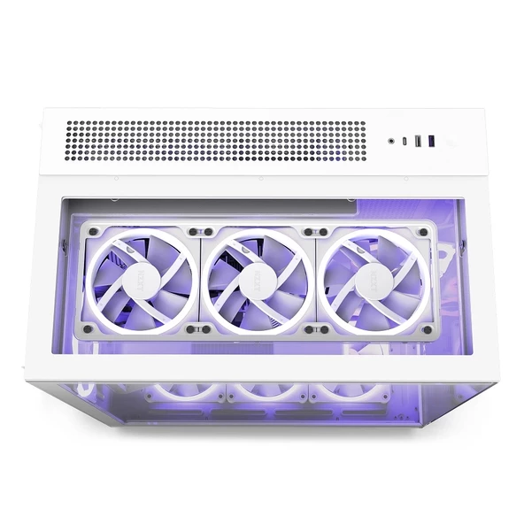 NZXT H9 Elite Beyaz Temperli Cam USB 3.2 ATX Mid Tower Kasa - 2