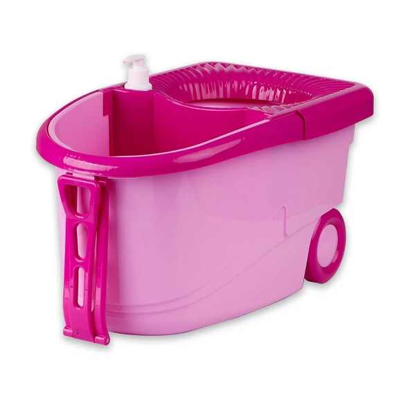 FLORA TRENDY TEKERLEKLİ ÇEKMELİ TEMİZLİK SETİ F369 - 3