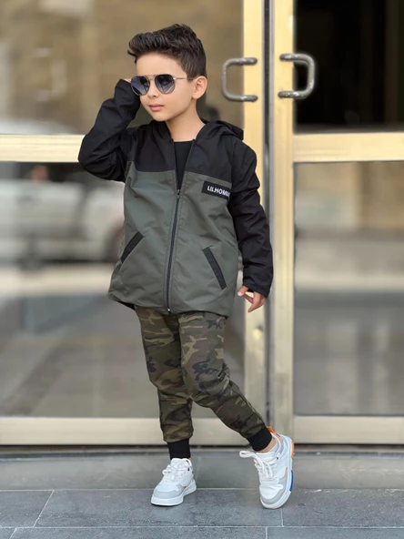 MODAVALS RÜZGARLIKLI KAMUFLAJ KUMAŞ KIZ ÇOCUK & ERKEK ÇOCUK ALT ÜST TAKIM - 3