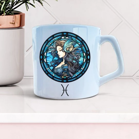 KUPA,BALIK BURCU BASKILI KUPA