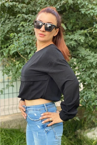 Kadın Crop Bluz - 5