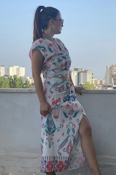 Kadın Desenli Etek Takım Kadın Alt Üst Takım - 4