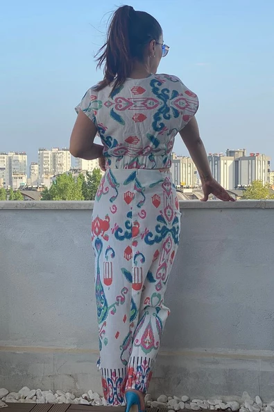 Kadın Desenli Etek Takım Kadın Alt Üst Takım - 5