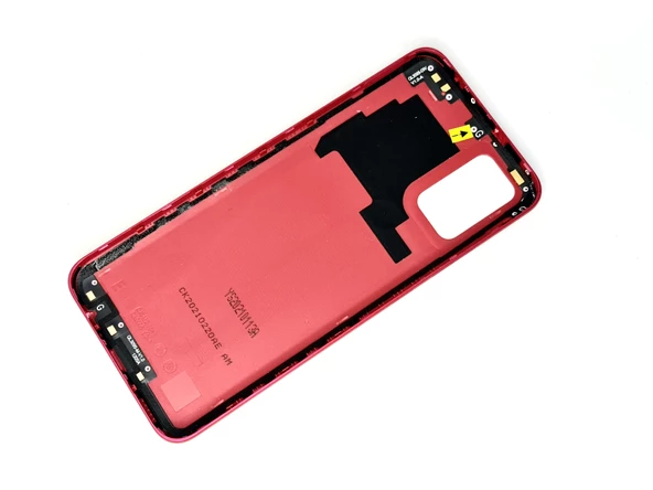 Samsung Galaxy A02S kasa Arka Pil Batarya Kapağı KIRMIZI - 3