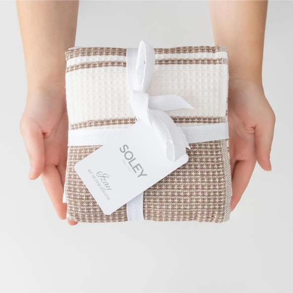 Soley | İzay | %100 Pamuk 4'lü Mutfak Havlusu Seti - 5