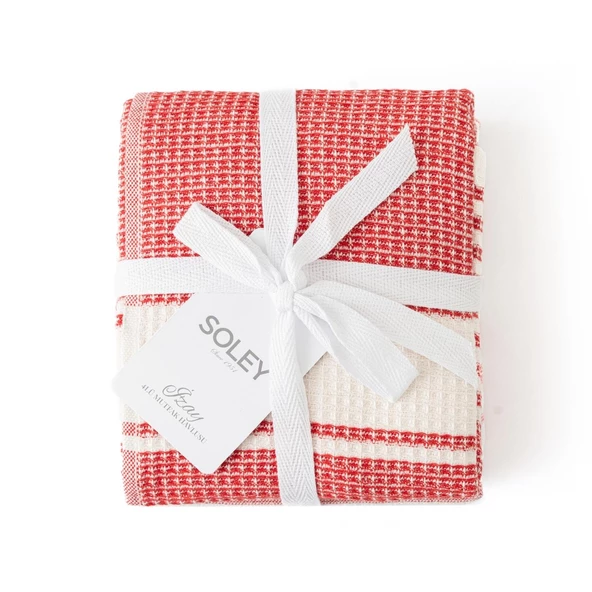Soley | İzay | %100 Pamuk 4'lü Mutfak Havlusu Seti - 8