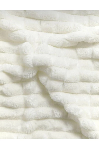 Merinos Modern Line 3 Parça Battaniye Seti Kemik - 3