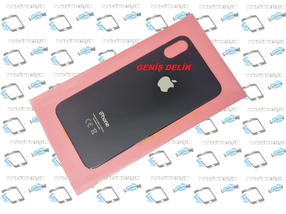 İphone XS Arka Pil Batarya Kapağı (CAM) SİYAH