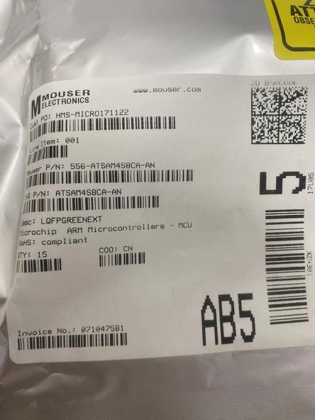 Microchip Technology ATSAM4S8CA-AN Mikrodenetleyici 15 Adet - 3