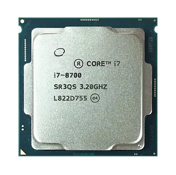 Intel Core i7-8700 SR3QS 3.20 GHz 6 Çekirdek 12 MB Cache Tray Işlemci (Sıfırlanmış)