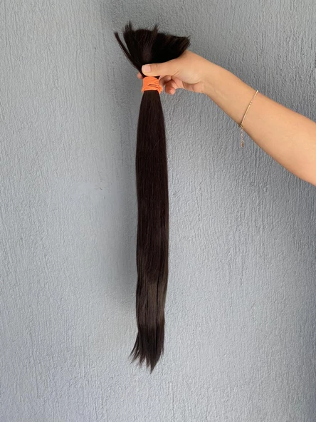 Sentetik - Gerçek Karşım İnsan Saçı 60cm 190 Gram - 8