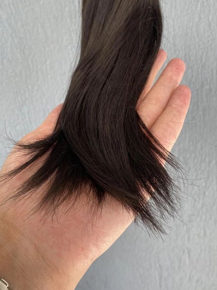 Sentetik - Gerçek Karşım İnsan Saçı 60cm 190 Gram - 4
