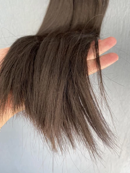 Sentetik - Gerçek Karşım İnsan Saçı 60cm 4 Bağ 390 Gram - 2