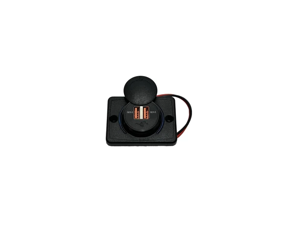2'li Kapaklı Usb Şarj Soketi 12/24V