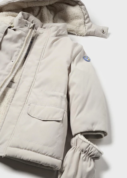 Mayoral Erkek Bebek Eldivenli Parka Mont - 2