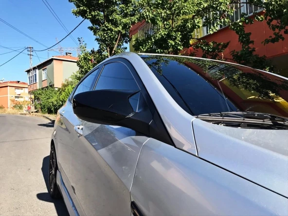 AUTOGP Hyundai era blue ayna kapağı yarasa pianoblack 2005+ - 3