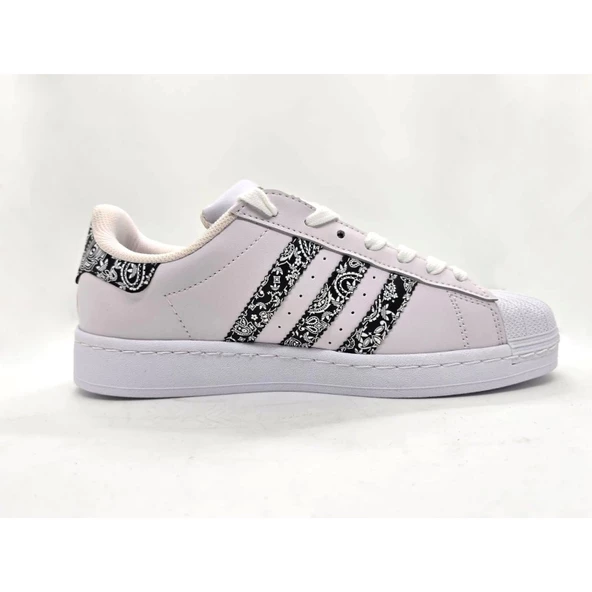 Adidas Super Star Beyaz al Desen Kad n Spor A PttAVM 2024