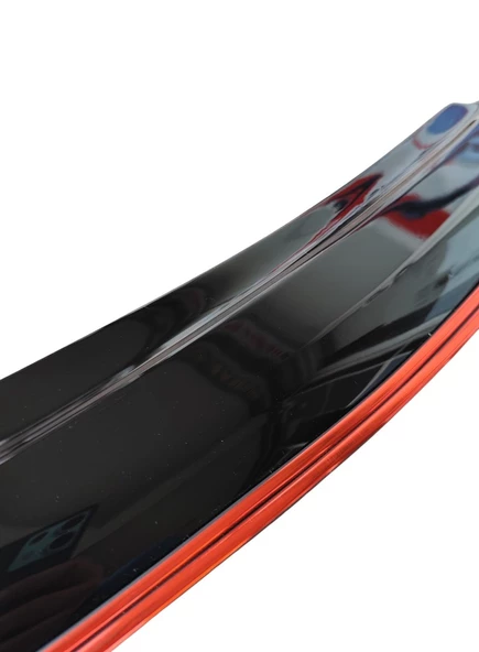 Dacia Sandero Çift Sıra Kırmızı Kromlu Cam Rüzgarlığı 2021 Ve Sonrası - Resim 4