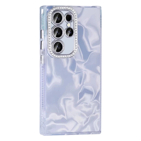 Galaxy S24 Ultra Kılıf Airbagli Parlak Taş Detay Tasarımlı Redclick Esila Kapak - 2