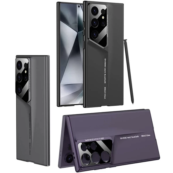 Galaxy S24 Ultra Kılıf Ultra İnce Kameralı Korumalı Sert Rubber Redclick Procase Kapak - 10