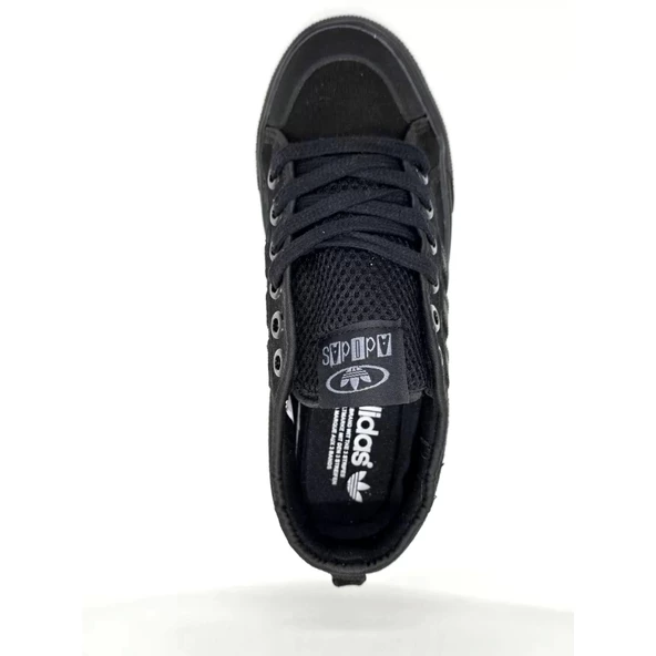 Adidas Nizza Günlük Keten Kadın Ayakkabı Siyah Siyah - 3