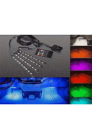 BMW E34 1988-1995 Ayak Altı Led 12 Ledli Çok Fonksiyonlu - 5