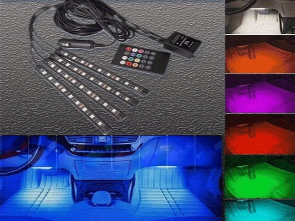 Ford Focus 5 2019 ve Sonrası Ayak Altı Led 12 Ledli Çok Fonksiyonlu - 5
