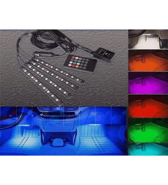 Kia Rio 2005-2011 Ayak Altı Led 12 Ledli Çok Fonksiyonlu - 5