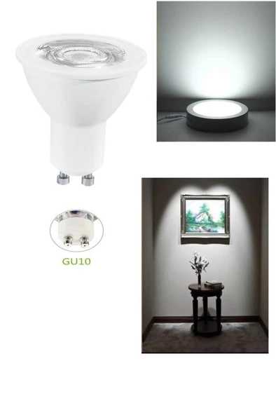 Osram Ledvalue 4,5W (50W) Par16 GU10 Duy Spot Ampul 6500K Beyaz Starter Çanak Lamba - 4