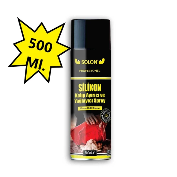 5 Adet Silikon Kalıp Ayrıcı ve Yağlayıcı Sprey 500 Ml - 3